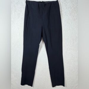 Rag & Bone Size 10 Classic Black Performance Wool Fabric Dark Black Pants
